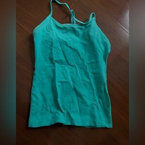 Lululemon teal razorback tank top